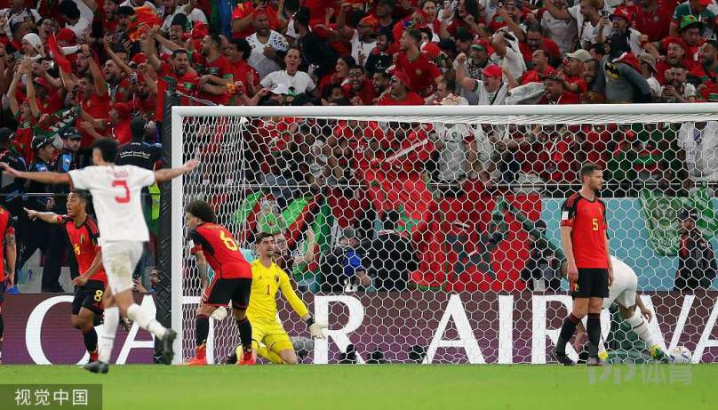 世界杯-比利时0-2摩洛哥 萨比里任意球破门齐耶赫送助攻 7 世界杯比利时对摩洛哥